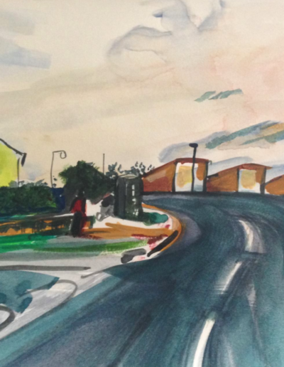 The Old Phone Box, Watercolour on Paper, 2015, 15 x 20cm