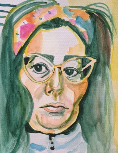 helenmcnulty Self Portrait 18 x 24cm Watercolour on Paper April 2021