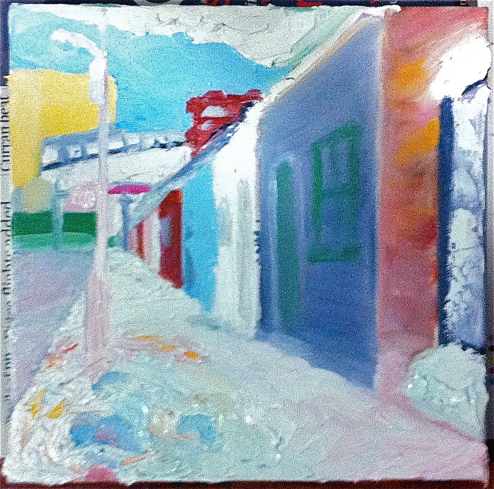 The Snow on Eugene Street 2011 25 x 25 cm by Helen McNulty