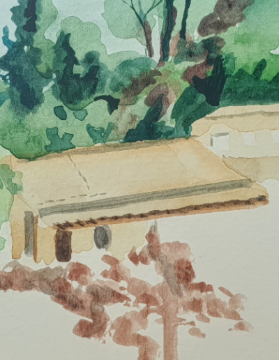 Excerpt, Watercolour on Paper, 14 x 9cm, 2022