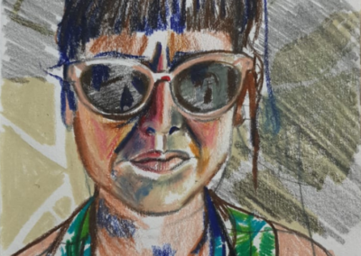 Freshly Squeezed Orange Juice, Self Portrait